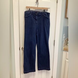 Talbots SZ 14 Women’s Jean Trousers Dark Wash Pants Straight